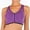 Purple, variant on Women's Zipper Front Bras Yoga Sports Bras Training Stretch Tank Top High Impact Padded Bra Front With Zipper Closure