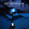thumbnail image 4 of TFixol Portable Camping Air Pump with Power Bank, LED Light, and Multiple Nozzles, Orange & White, ABS Material, 3600mAh Battery, Fast Inflation/Deflation, Compact Design for Outdoor Adventures, 4 of 7