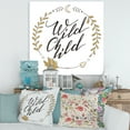 thumbnail image 2 of Designart ' Wild Child Under Arrows Circled ' Traditional Canvas Wall Art Print, 2 of 4