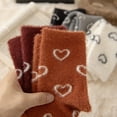 thumbnail image 3 of Dalrosia Fuzzy Socks for Women, 5Pairs Soft Thick Fluffy Socks Soft Slipper Sock Spa Home Sleeping Coquette Stuff, 3 of 4