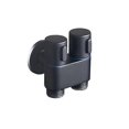 thumbnail image 5 of Wall Mounted Faucet 1 In 2 Out Diverter Angle Valve Dual Control Bathroom Faucet for Self Cleaning (Black), 5 of 5