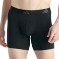 thumbnail image 2 of adidas Bóxers para hombre, paquete de 2 - Ergonomic Boxer Brief 2PK, Active Flex Cotton, logotipo Negro 2XL (XX-Large), 2 of 5