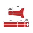 thumbnail image 4 of Factory Crafts Kit de Graphiques de Toit et de Coffre en Vinyle Compatible avec Dodge Challenger 2008-2013 - Rouge Foncé, 4 of 4