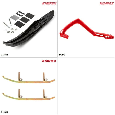 Salomon Touring Skis - Kimpex - Arrow Ski Kit - Black, Ski-Doo Grand Touring 550F 2010-15 Black / Red poppy #KK00002007_158