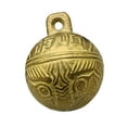 thumbnail image 2 of 2x de Campana de Perro Campana Centro de Mesa Suministros Vintage Cobre Atractivo Patrón de Cabeza de Tigre Estilo Chino Campana de Gato Pulsera 2 piezas, 2 of 8