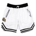 thumbnail image 2 of XIAONU Wolf Patch Mesh Shorts for Men Drawstring Waist Zipper Pockets Athletic Shorts, 2 of 5