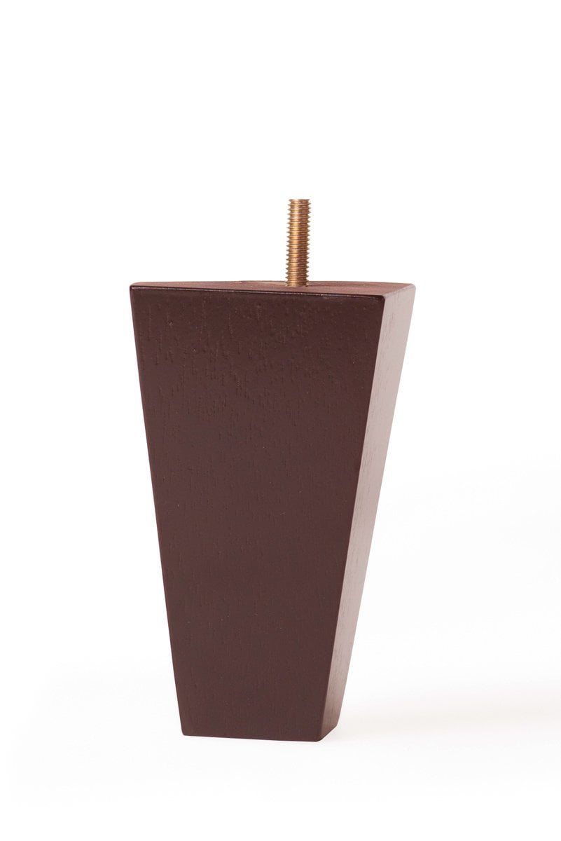 BingLTD 5 1/2" Mahogany Tapered Hardwood Sofa Legs Set of 4