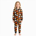 thumbnail image 2 of KPOPLK 2T 3T 4T 5T 6T 7T 8T Boy Halloween Pajamas 2 Piece Long Sleeve Ghost Print Crewneck Top & Pant Pjs Fall Outfit Set,Size 4-5 Years, 2 of 9