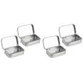 thumbnail image 1 of 4 Piezas Caja de Almacenamiento PequeñA con Tapa Cajas de Hojalata PequeñAs Rectangulares Caja de Metal con Tapa Caja de Hojalata PequeñA para Almacenamiento en el Hogar Plata, 1 of 5