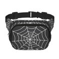 thumbnail image 1 of Easygdp A Web With A Spider Fanny Packs para Mujeres y Hombres, Bolsa de Cinturón, Bolsos de Cruz para Trabajo/Correr/Senderismo, 1 of 9