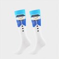 thumbnail image 2 of NOLDARES Christmas Print Compression Socks for Women Men 20-30mmhg Knee High Stocking for Sports Running Travel Nurses(S021-X), 2 of 4