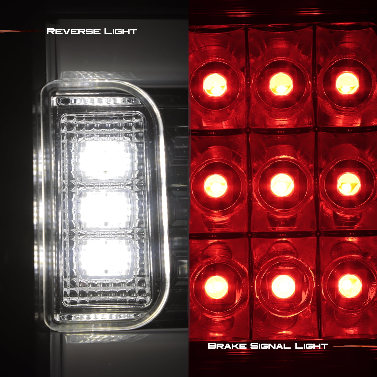 AKKON - Fits 2019-2022 Chevy Silverado 1500 | 2021 2500HD/3500HD New [Halogen Type] Chrome Tail Light Brake Lamp Pair Left+Right