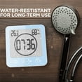 Bathroom Shower Clock Digital Clock Timer Large LCD Display Touch