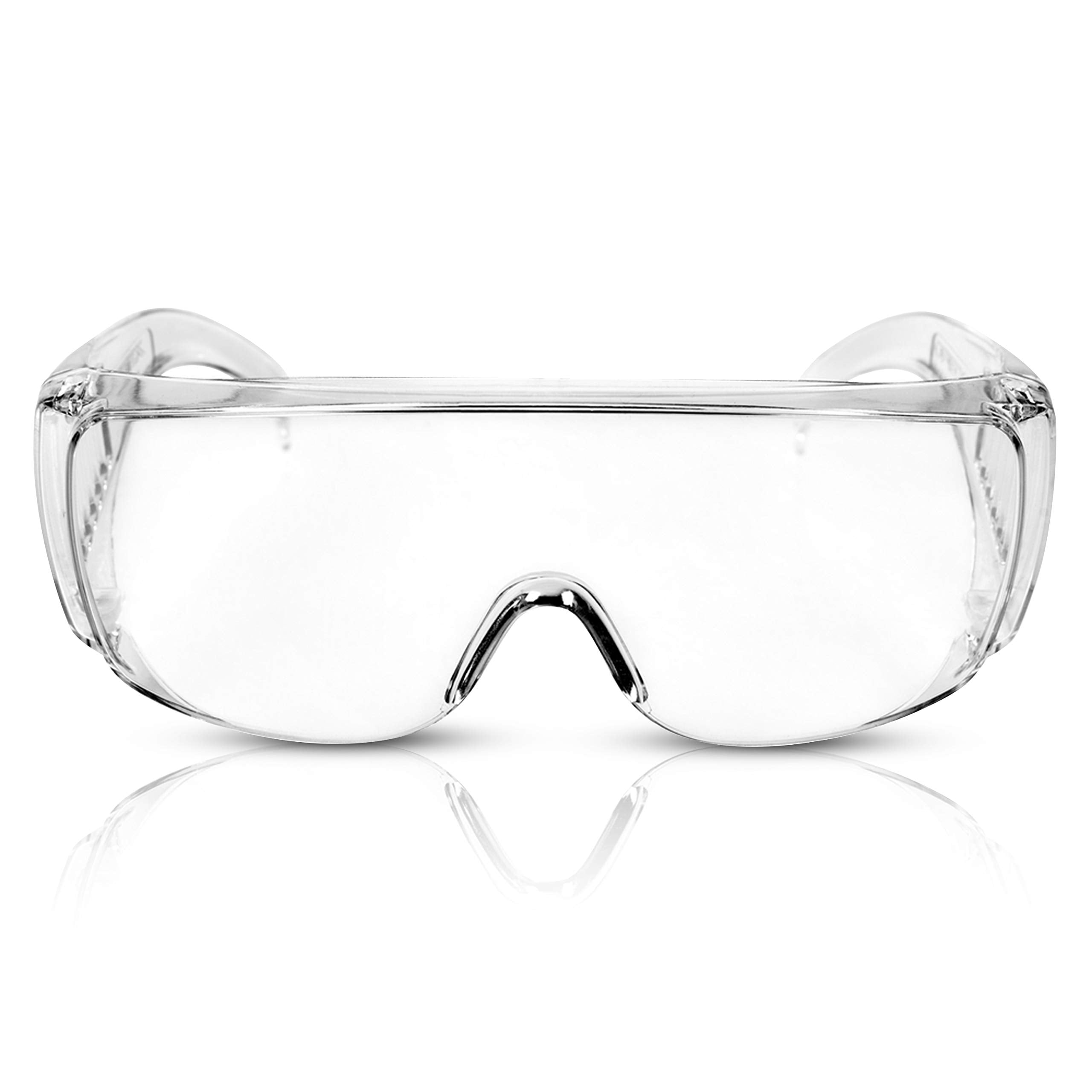 OhLectric OL38554 Protective Safety Glasses Clear Frame Fit Over