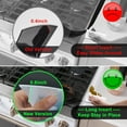 thumbnail image 2 of Silicone Stove Counter Gap Cover Kitchen Counter Gap Filler Transparent 25" Long Gap Filler Sealing Spills between Kitchen Appliances Washing Machine and Stovetop, Set of 2 (Clear), 2 of 17