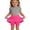 Hot Pink, variant on Girls 2 in 1 Athletic Skort with Built-in Shorts and Pockets Stretch Golf Tennis Cheerleading Skirt for Kids Ages 4-12 Years