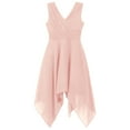 thumbnail image 3 of Alvivi Kids Flower Girls V Neck Sleeveless Formal Dress Wedding Bridesmaid Gown 6-16, 3 of 7
