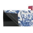 thumbnail image 4 of Mailbox Covers Magnetic Large Size 25.4x20.78in Mailbox Wraps Post for Garden Yard Decor Blue Flowers and Birds, 4 of 9