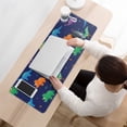thumbnail image 3 of Long Mouse Pads for Desk,Dark Blue Dinosaurs Colorful Pattern Desk Mats on Top Of Desks, Desk Mouse Pad Extra Large with 3mm Non-Slip Base and Stitched Edge for Gaming,Office,Work,Home 31.5"x11.8", 3 of 6