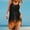 Yellow, variant on Plus Size Dresses for Women 2024 Sleeveless Striped Print Hem Print Loose Beach Dress