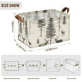 thumbnail image 7 of Yayeee Foldable Storage Basket for Shelves with Handles Waterproof Cloth Bins, Black Deer, 7 of 7