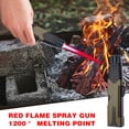 thumbnail image 2 of Meggemo Windproof Straight Blue Flame Lighter Torch 3 Flame No Gas Included for Outdoor BBQ Baking Camping Home Kitchen Ignition Tool, 2 of 7
