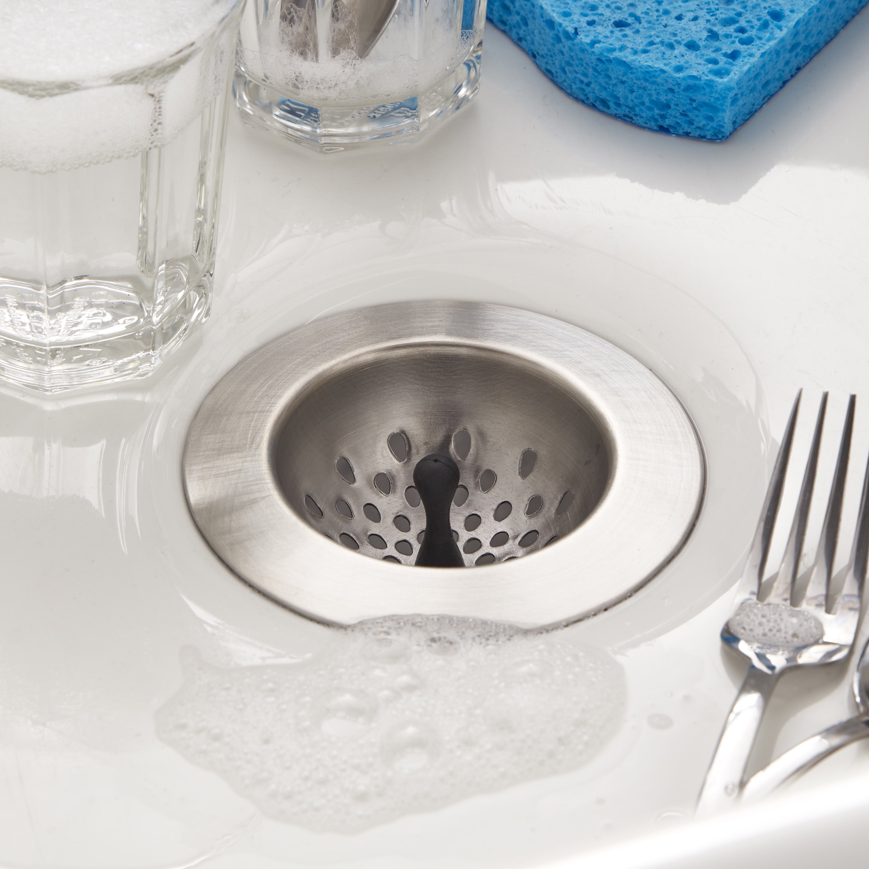 Farberware Soft Grips Stainless Steel Sink Strainer/Drain Catch