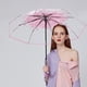 thumbnail image 5 of Tri Fold Paraguas Mujer Transparente Transparente Cereza Paraguas Plegable Sunshade, 5 of 5