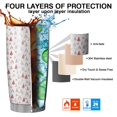 thumbnail image 7 of 20oz Tumblers Red Christmas Tree Pattern Stainless Steel Vacuum Insulated Double Wall Travel Tumbler Cups Mug with Lid and Straw,Cleaning Brush for Cold & Hot Drinks, 7 of 7