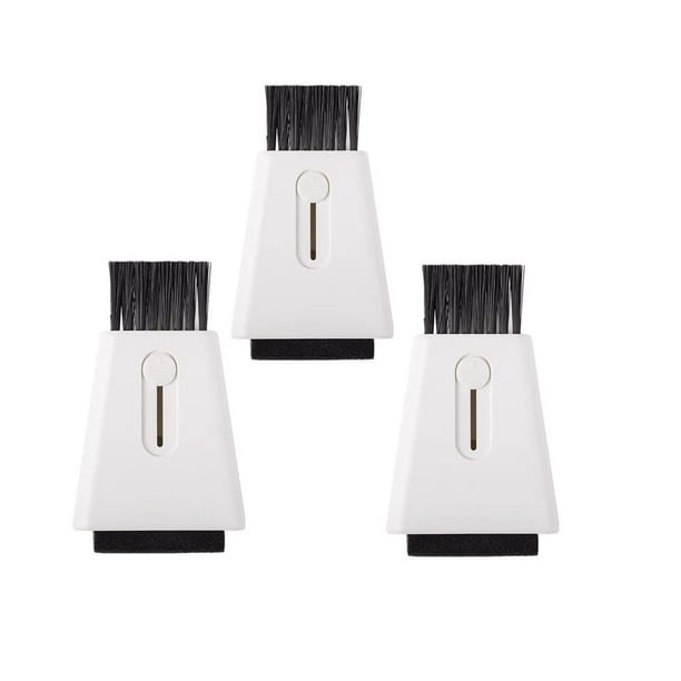 Cepillo de limpieza de teclado retráctil de doble cabezal, cepillo de limpieza para Monitor de ordenador con Kit de limpieza electrónica de pantalla, 3 uds.