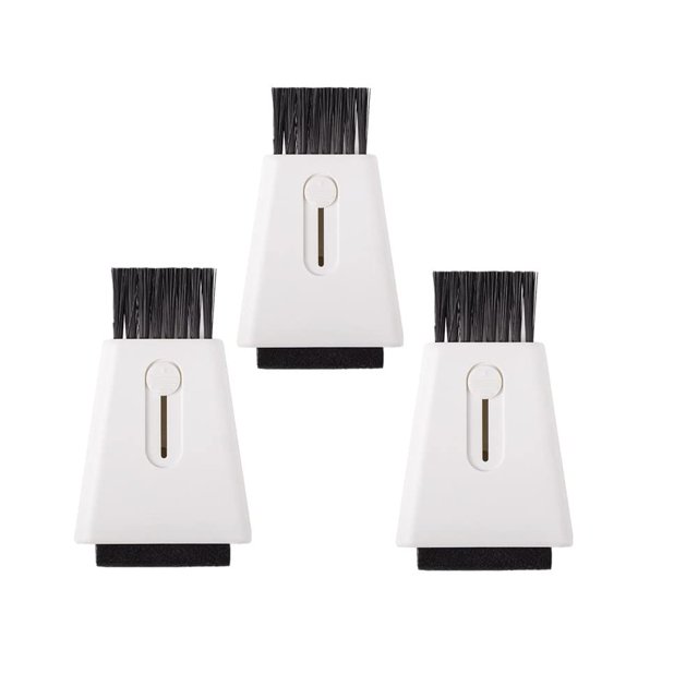 Cepillo de limpieza de teclado retráctil de doble cabezal, cepillo de limpieza para Monitor de ordenador con Kit de limpieza electrónica de pantalla, 3 uds.