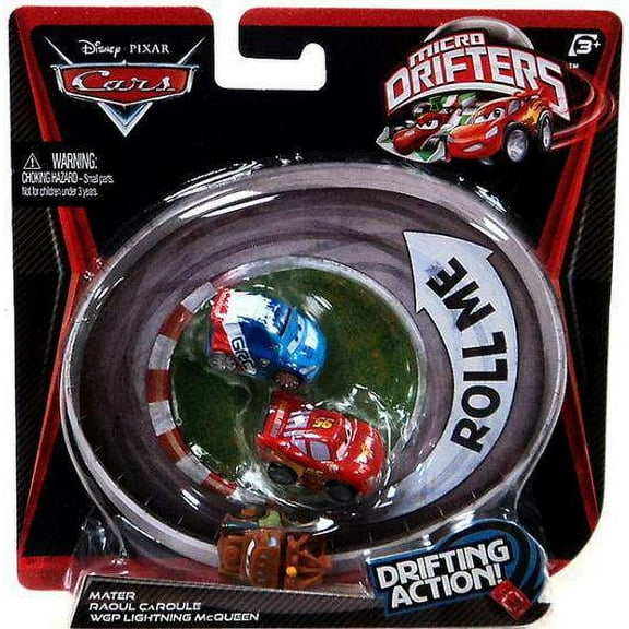 Mater, Raoul CaRoule & WGP Lightning McQueen Mini Cars Micro Drifters