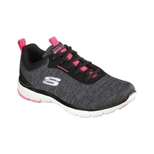 skechers black trainers