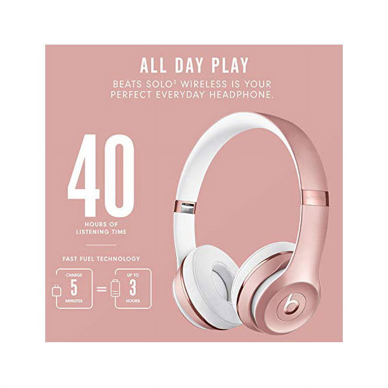 Beats Solo3 Wireless On Ear Headphones   Rose Gold Latest  ModelNew Open Box