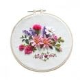 thumbnail image 4 of Anneaux et Cadres de Point de Croix Broderie Ensemble de Kit de Point de Croix pour Débutants - Broderie Faite à la Main Bricolage, 4 of 9