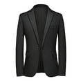 thumbnail image 4 of toraway Men Suits Set Autumn Men's Business Casual Single Fashion One Button Suit Solid Color Coat XXXXL, 4 of 4