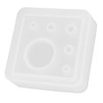 thumbnail image 4 of Molde de silicona Bling Bling para maceta de resina blanca para velas, 4 of 12