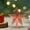 Red, variant on Isvgxsz Glitter Star Christmas Tree Topper Decorative Holiday Small Treetop Plastic Ornaments for Christmas Home Decoration Birthday Party