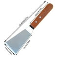 thumbnail image 3 of Stainless Steel Spatula with Wooden Handle Cooking Baking Spatula for Steak,Fish,Pancakes,Non- BBQ Turner,Griddle Spatula,Kitchen Utensil for Flipping,Serving Cake Decorating, 3 of 3
