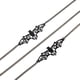 thumbnail image 4 of 3 Piezas Cadenas de Vidrio Cadena de Gafas de Murciélago de Halloween Gafas de Sol Góticas Collar de Gafas Gafas de Lectura Retenedor de Gafas de Murciélago Negro Cordones Accesorios de Fies, 4 of 5