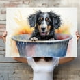 thumbnail image 4 of Bohemian Dog Canvas Bathroom Décor - Unique Bath Wall Decor - Modern Canvas Bathroom Wall Art - Room Decor - Bathroom Decorations - Restroom Sign - Wall decor living room, 4 of 4