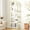 White and Gold, variant on GymChoice 5-Shelf Gold Metal Frame Bookcase, Modern Display Shelves Industrial Bookcase with Metal Frame for Bedroom Living Room