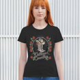 thumbnail image 4 of Outlaw Country Cowgirl Boots And Roses T-Shirt Western Rodeo Floral Cowgirl Hat Vintage Southern Rustic Women's Tee, 4 of 7