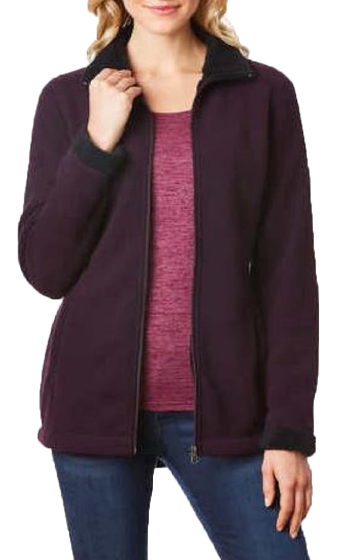 32 Degrees Heat Women's Sherpa Lined Fleece Jacket (Rebel Space Dye, Small) - Walmart.com