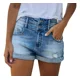 thumbnail image 1 of Shorts De Mezclilla Pantalones Cortos Elásticos Para Mujer, 1 of 7