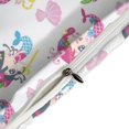 thumbnail image 4 of HAHDAXIA Mermaid Background Bedding Solid Comforter Set for All Seasons 3 Pieces(1 Comforter+2 Pillowcases) Soft Microfiber Bedding Set Twin(86"x70"), 4 of 7