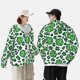 thumbnail image 4 of Balery Leopard print St. Patrick's Day Sudadera ligera de manga larga con capucha y protección solar UPF 50+ para hombre y mujer, ideal para pesca y running-3X-Large, 4 of 7