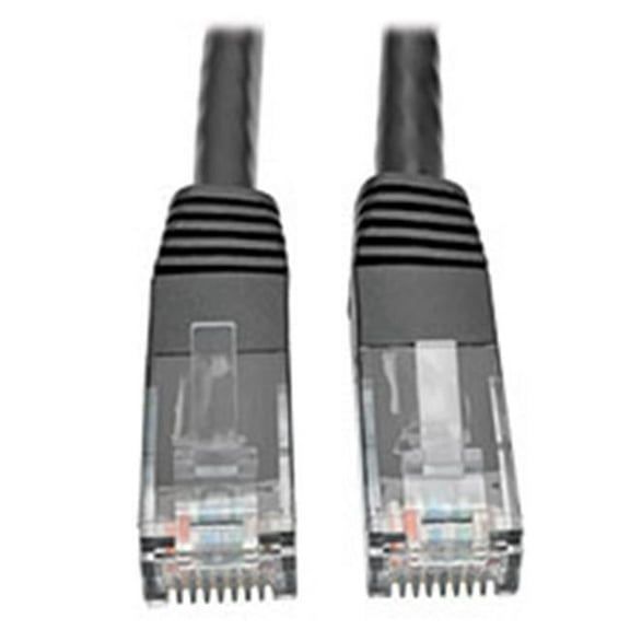 1 ft. CAT6 Patch Cable Male-Male Black Gigabit Molded UTP PVC RJ45 550 mHz