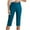Blue, variant on Dressy Capri Pants for Women Work High Waist Capris Pants with Pocket Casual Office Hiking Golf Lounge Pants Dark Purple, S