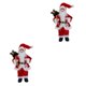 thumbnail image 2 of Cateissary Snowman Santa Claus Doll Ornament Decoration Statue Indoor Decor Table Desk Rojo 17x30cm 2Conjunto, 2 of 6